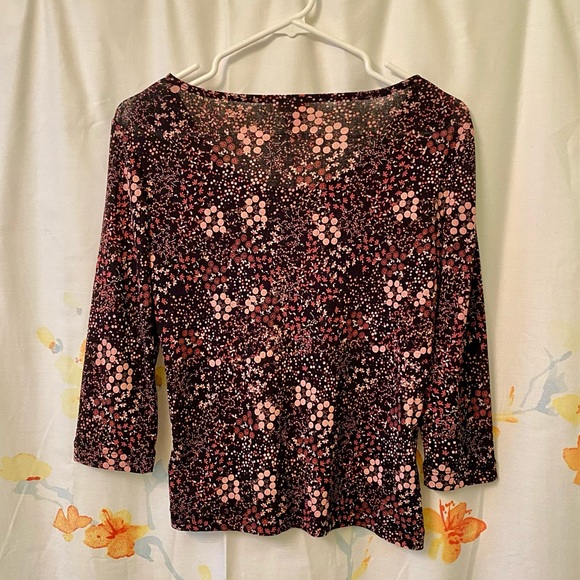 J. Jill Floral Stretch Top - Picture 6 of 6